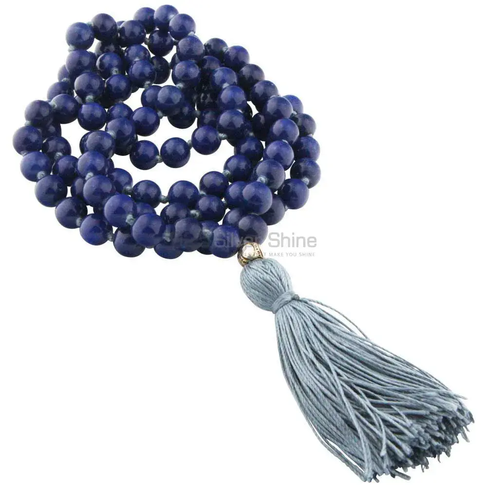 108 Beads Lapis Lazuli Mala Prayer Necklace 925MBC131