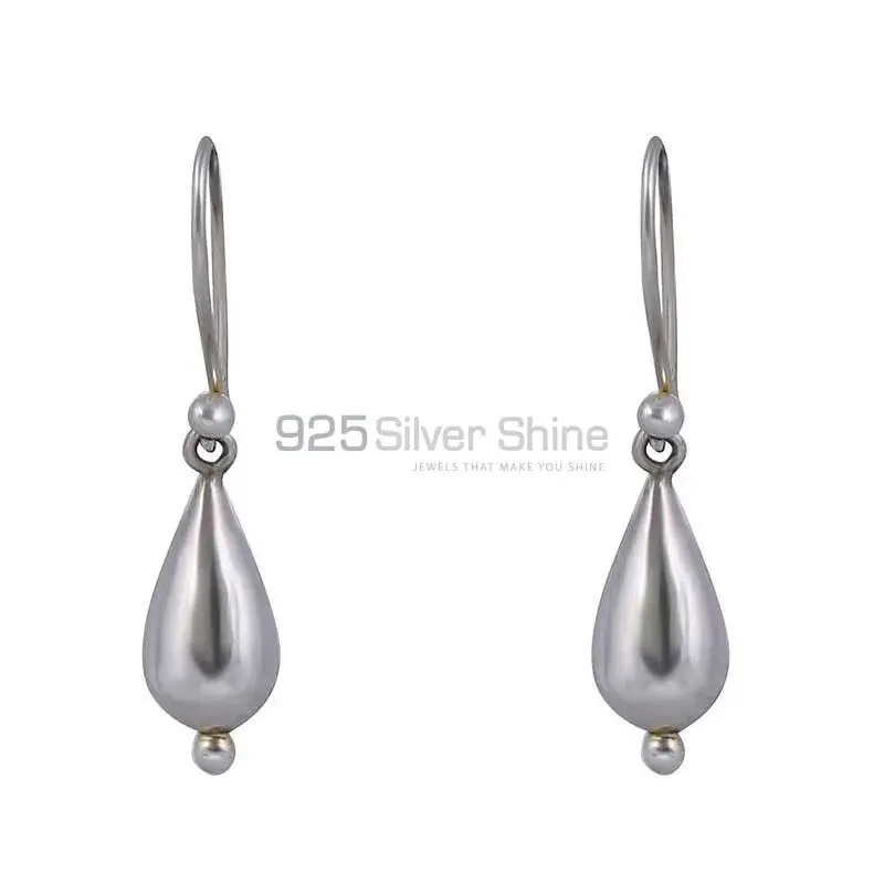925 Fine Plain Silver Earring Suppliers 925SE151_0