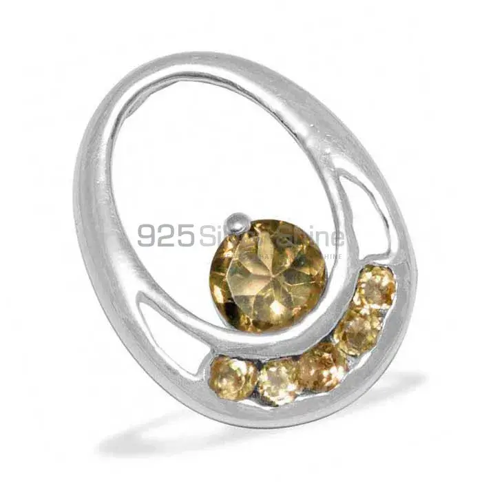 925 Fine Silver Pendants Suppliers In Citrine Gemstone Jewelry 925SP1570_0