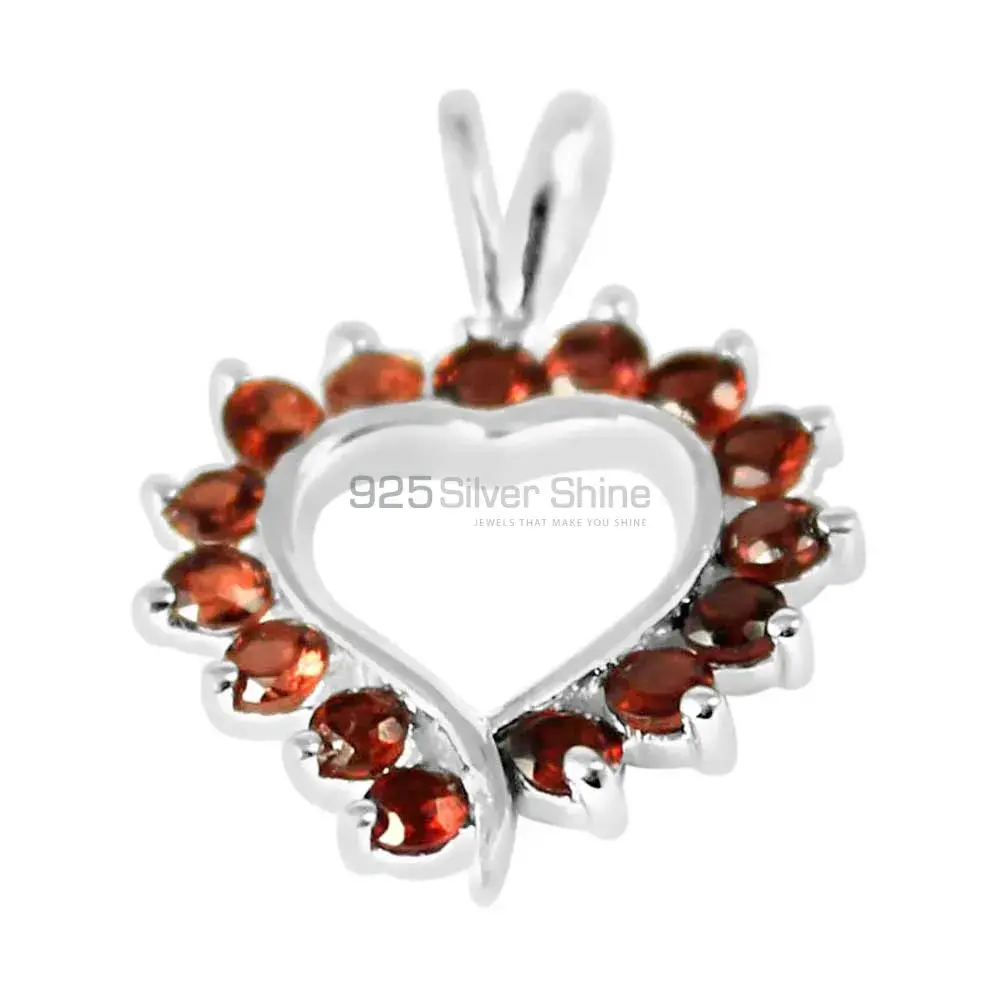 925 Fine Silver Pendants Suppliers In Garnet Gemstone Jewelry 925SP238-2_0