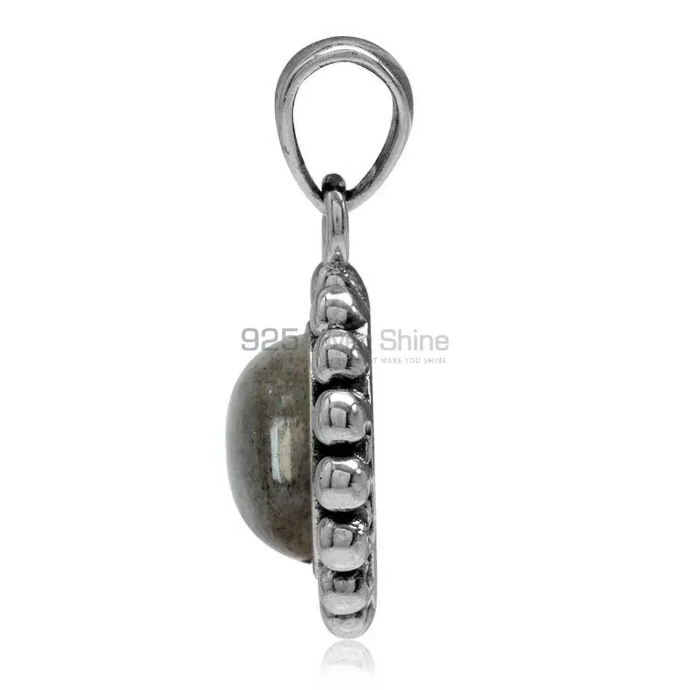 925 Fine Silver Pendants In Labradorite Gemstone Jewelry 925SP02-2_1