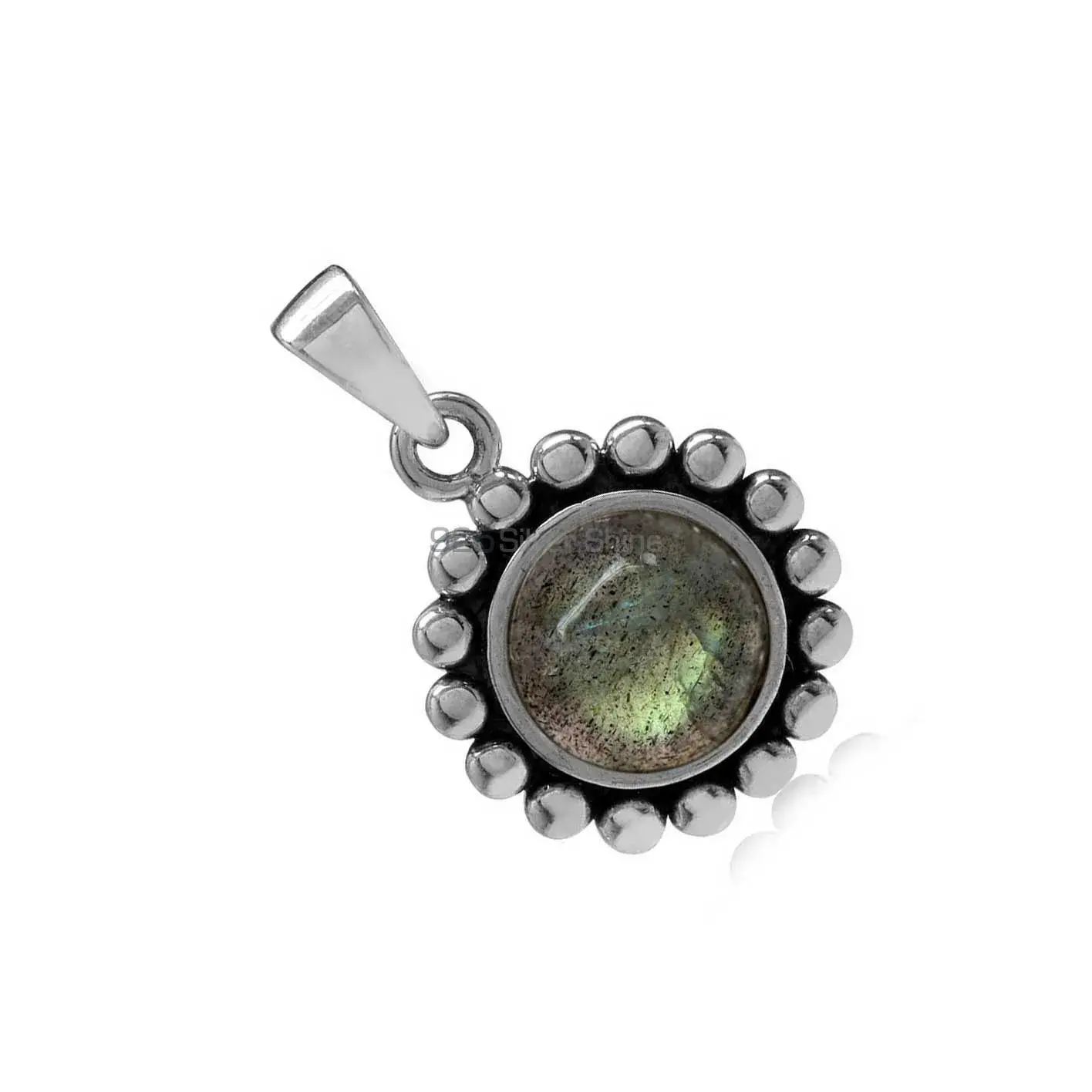 925 Fine Silver Pendants In Labradorite Gemstone Jewelry 925SP02-2_2