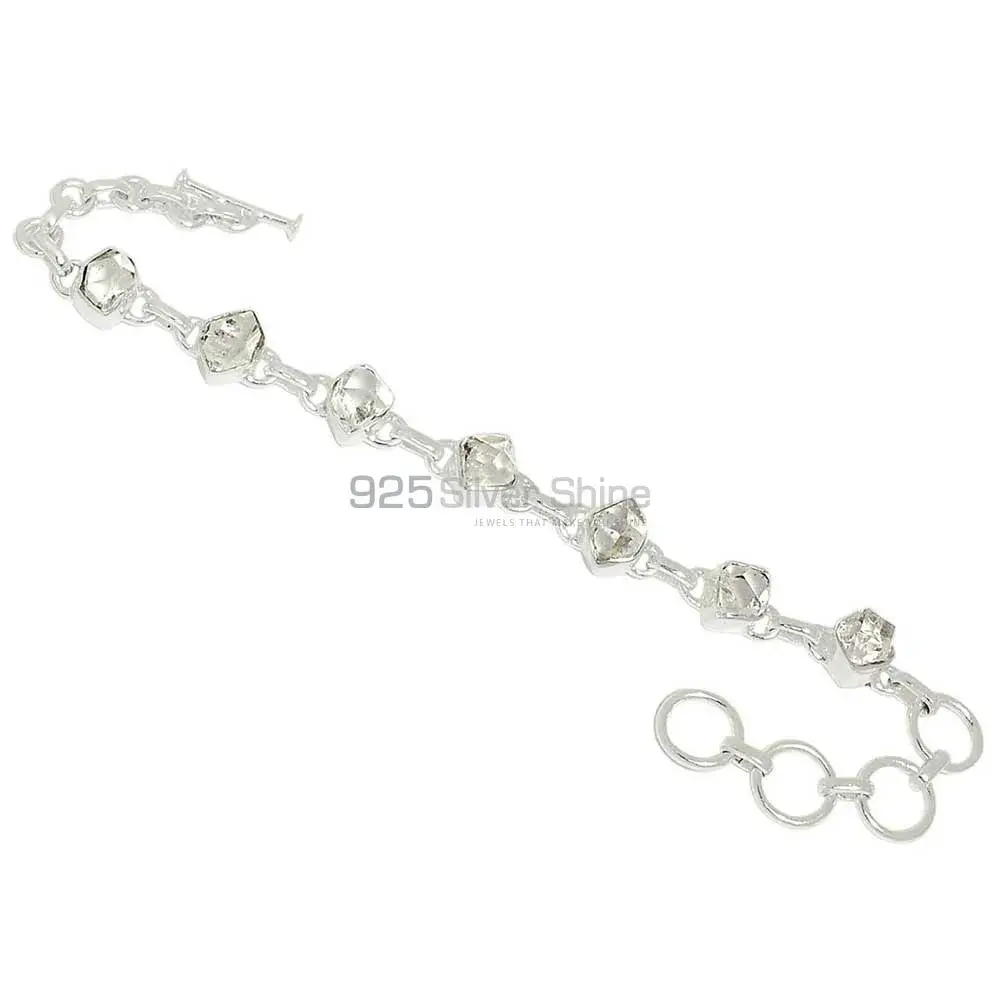 925 Solid Silver Bracelets Exporters In Herkimer Diamond Gemstone 925SB268