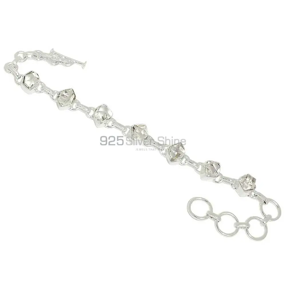 925 Solid Silver Bracelets In Herkimer Diamond Gemstone 925SB268