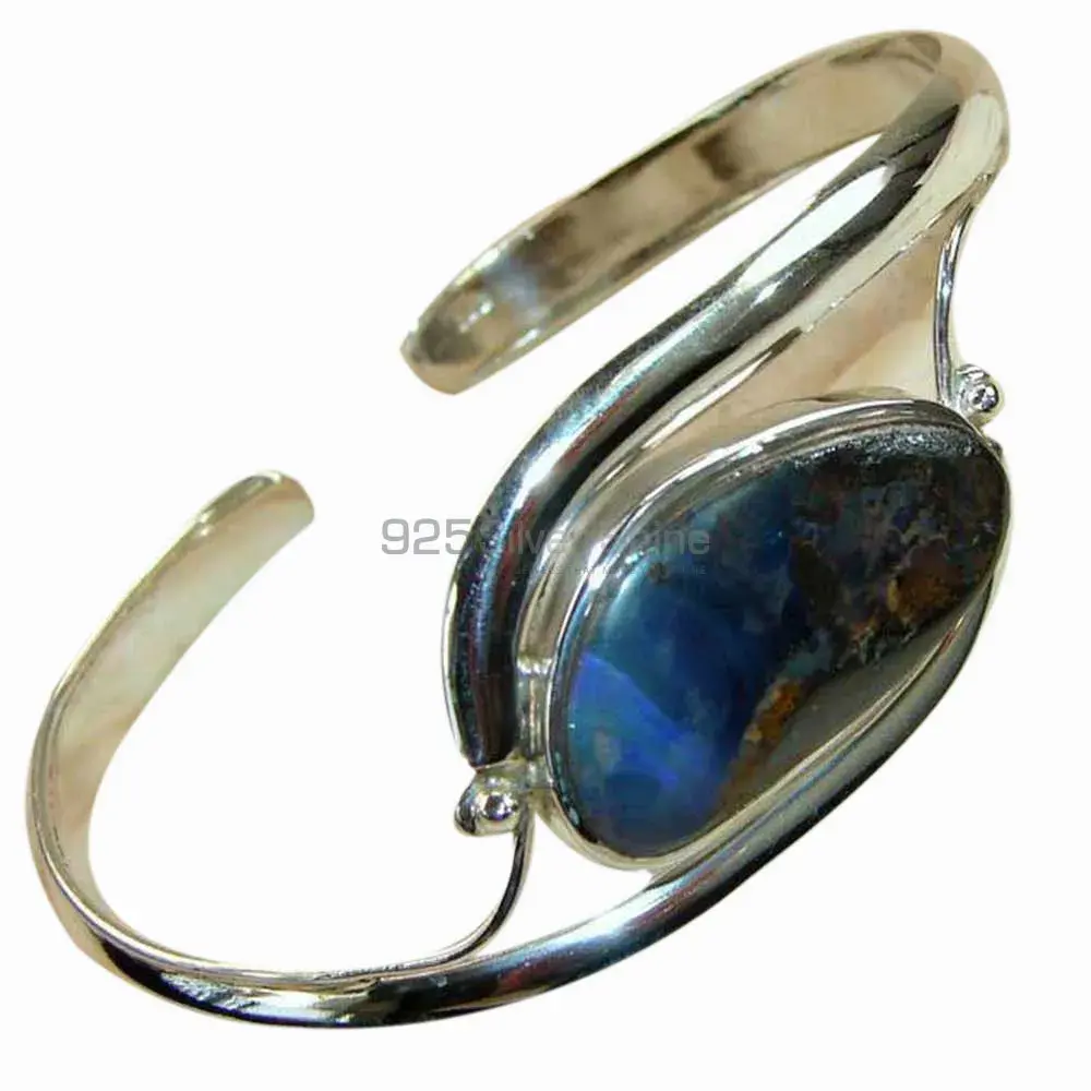 925 Solid Silver Cuff Bangles Or Bracelets In Agate Gemstone 925SSB126_0