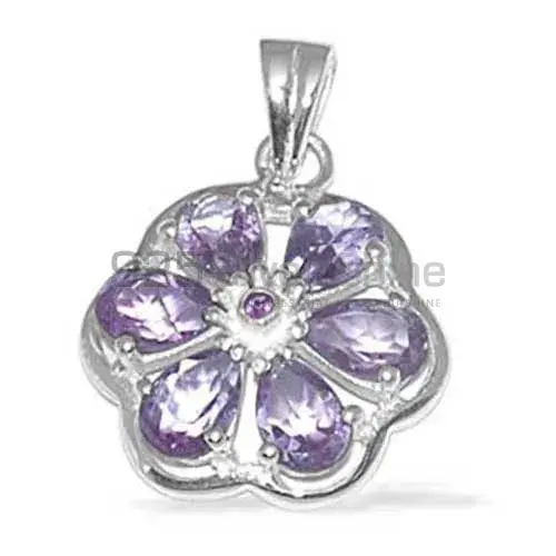 925 Solid Silver Pendants Exporters In Amethyst Gemstone Jewelry 925SP1369