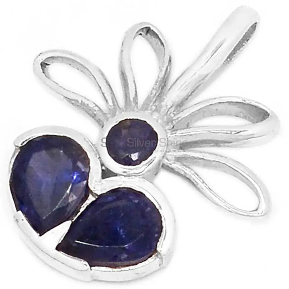 925 Solid Silver Pendants In Iolite Gemstone Jewelry 925SP268-5_1