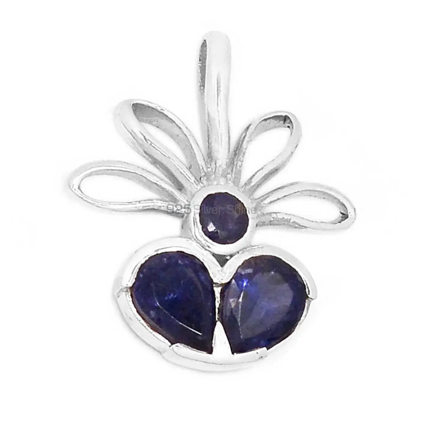 925 Solid Silver Pendants In Iolite Gemstone Jewelry 925SP268-5_2