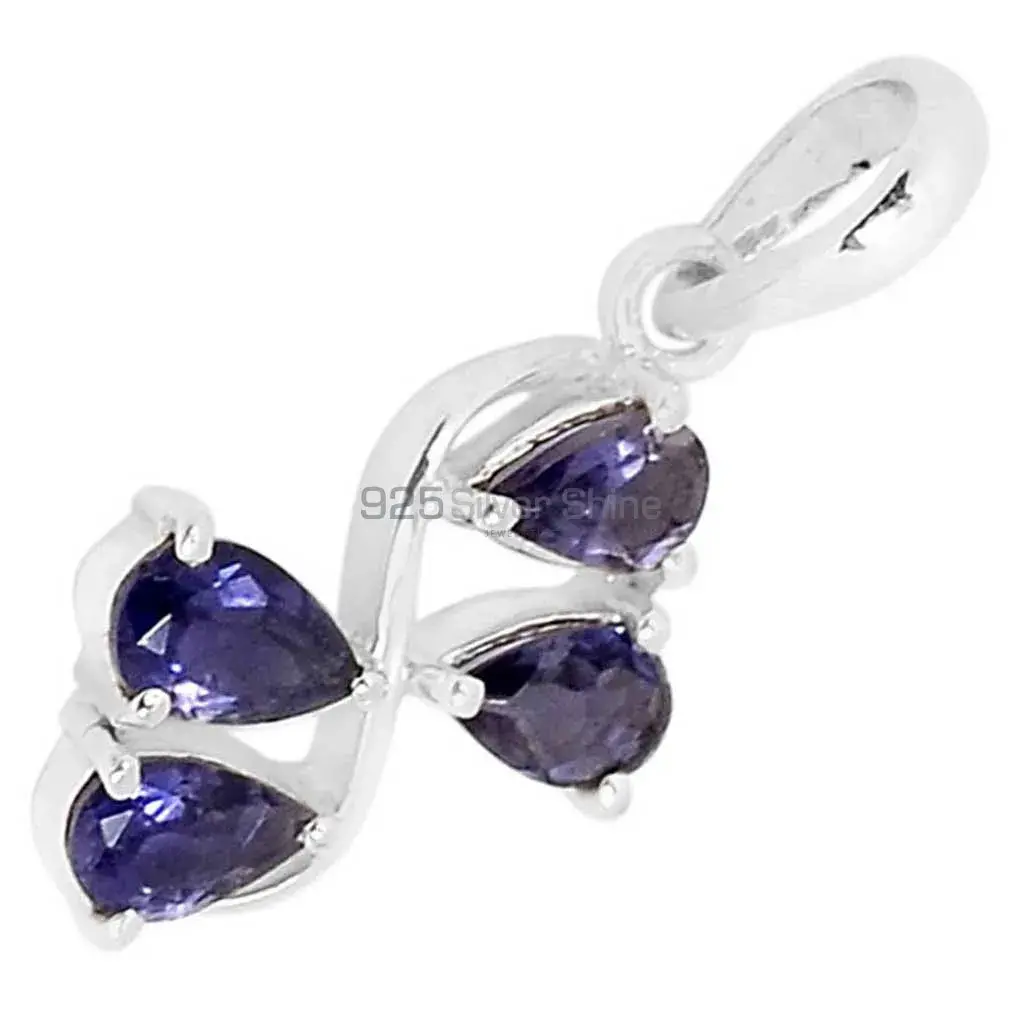 925 Solid Silver Pendants In Iolite Gemstone Jewelry 925SSP339-4_1