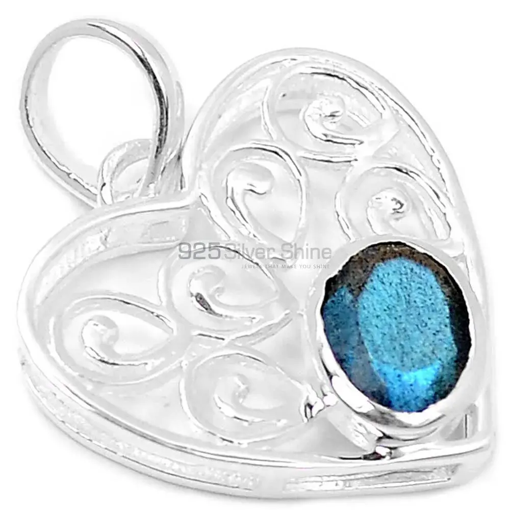 925 Solid Silver Pendants In Labradorite Gemstone Jewelry 925SP222-1_1