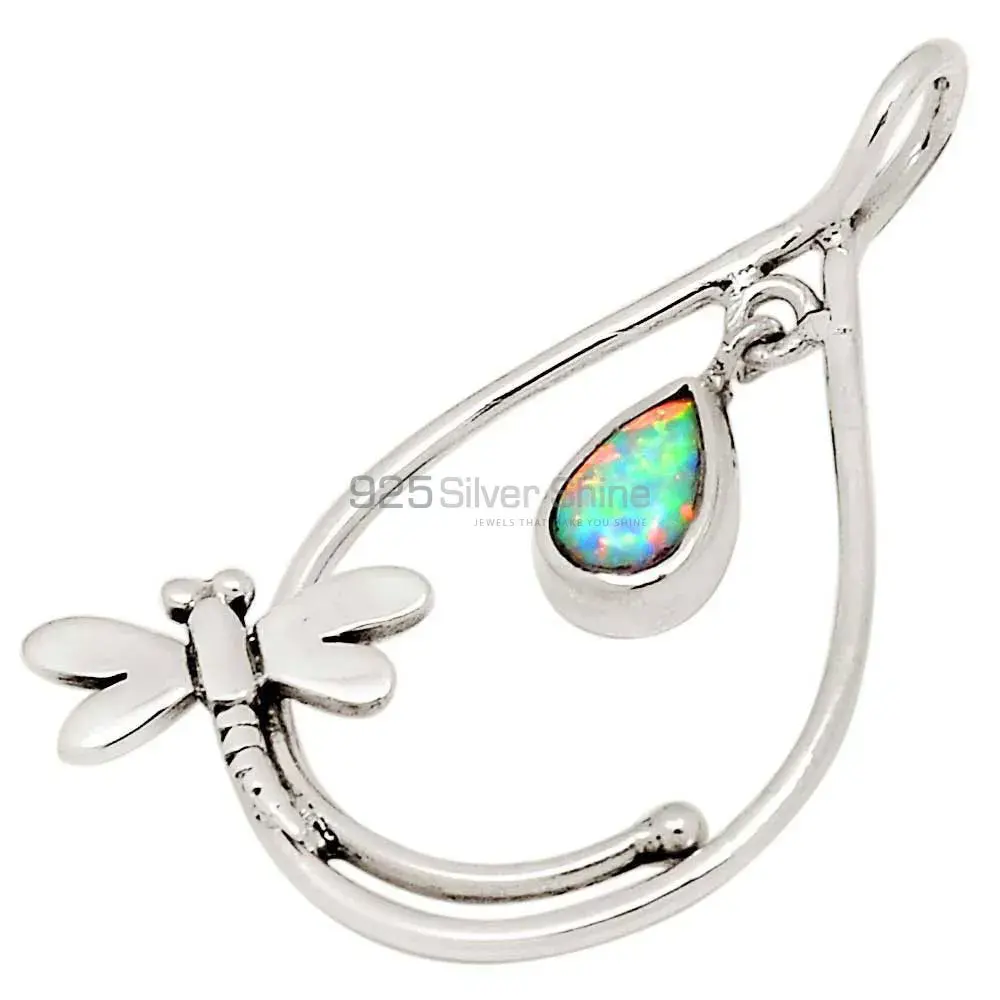 925 Solid Silver Pendants Exporters In Opal Gemstone Jewelry 925SP105-7_0