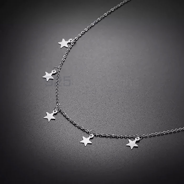925 Solid Silver Star Charm Necklace Thoughtful Gift For Her STMN508