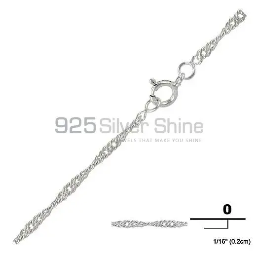 925 Sterling Silver 14"-24" Curb Chain Necklace 2MM 925CHAIN132