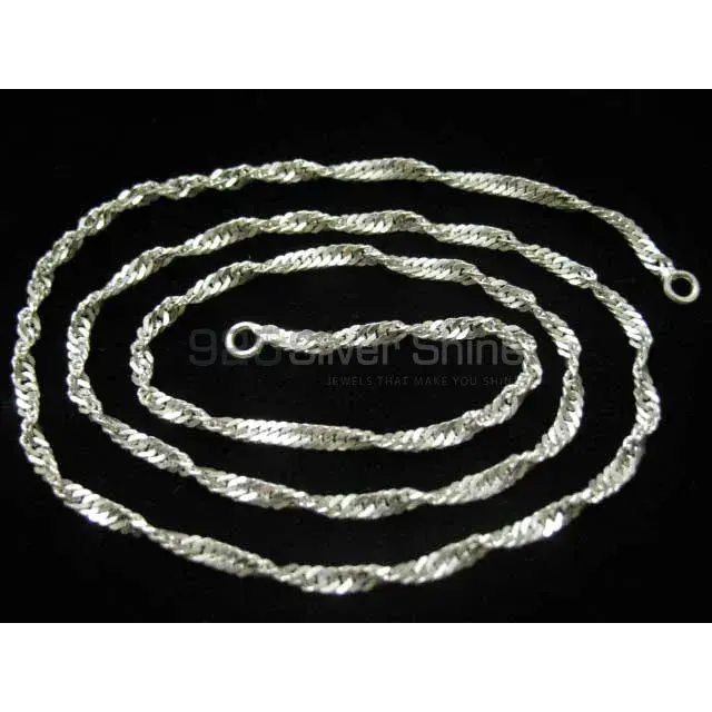 925 Sterling Silver 14"-24" Curb Chain Necklace 4MM 925CHAIN136