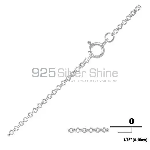 925 Sterling Silver 14"-24" Silver Ball Beads Chain Necklace 2mm 925CHAIN121