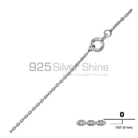 925 Sterling Silver 14"-24" Silver Cable Chain Necklace 1.5mm 925CHAIN118