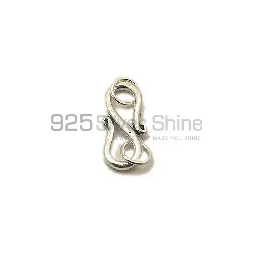 925 Sterling Silver, 22x10mm double-sided flat S-Hook. Sold Per Package of 10-925SSH101