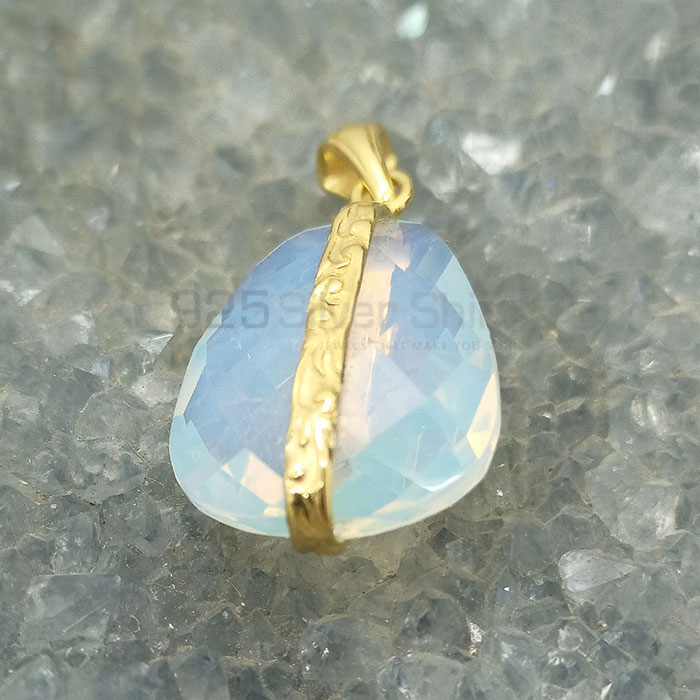 925 Sterling Silver Bezel Pendant In Opalite Gemstone 925NSP02_2