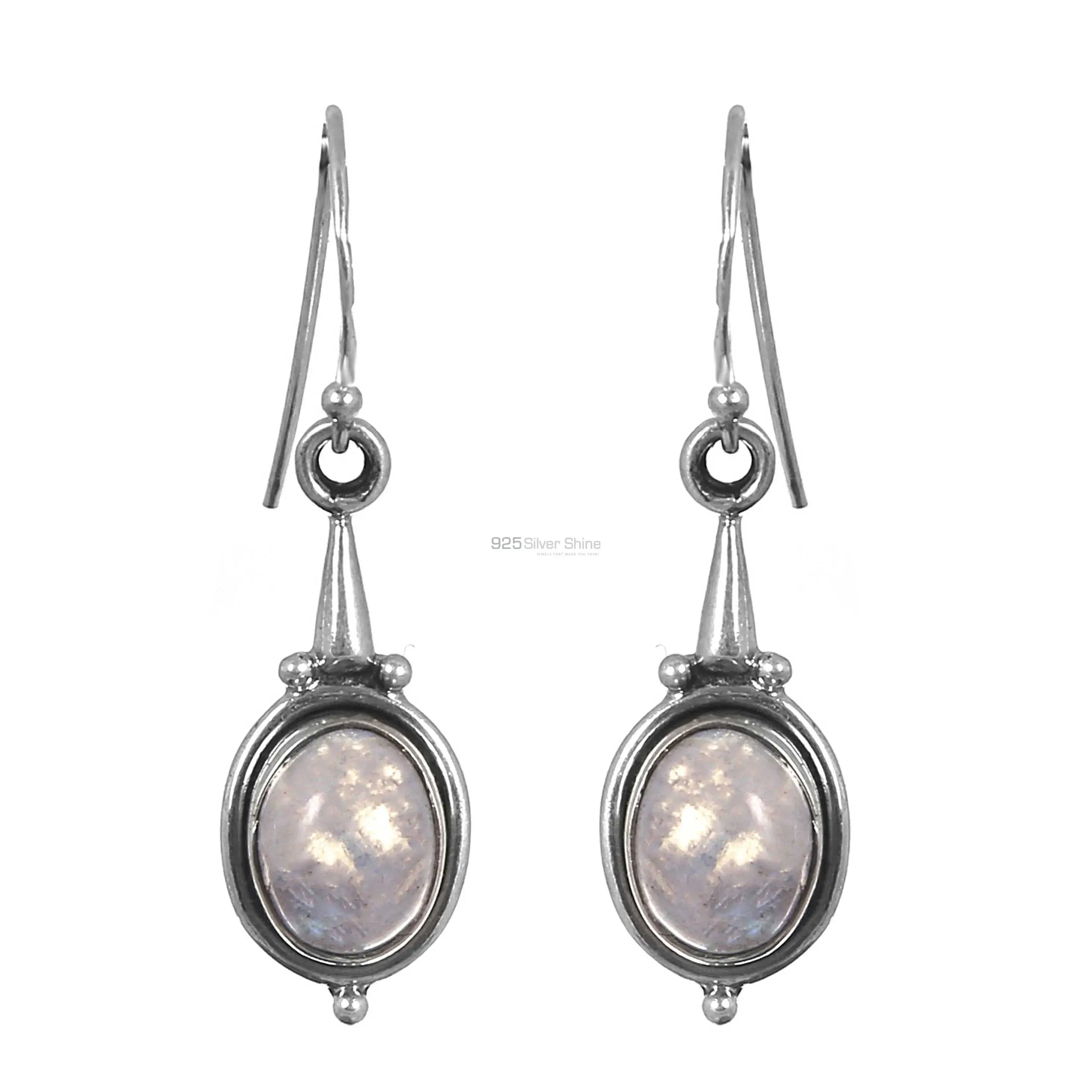 925 Sterling Silver Earring In Natural Moonstone Jewelry 925SE157