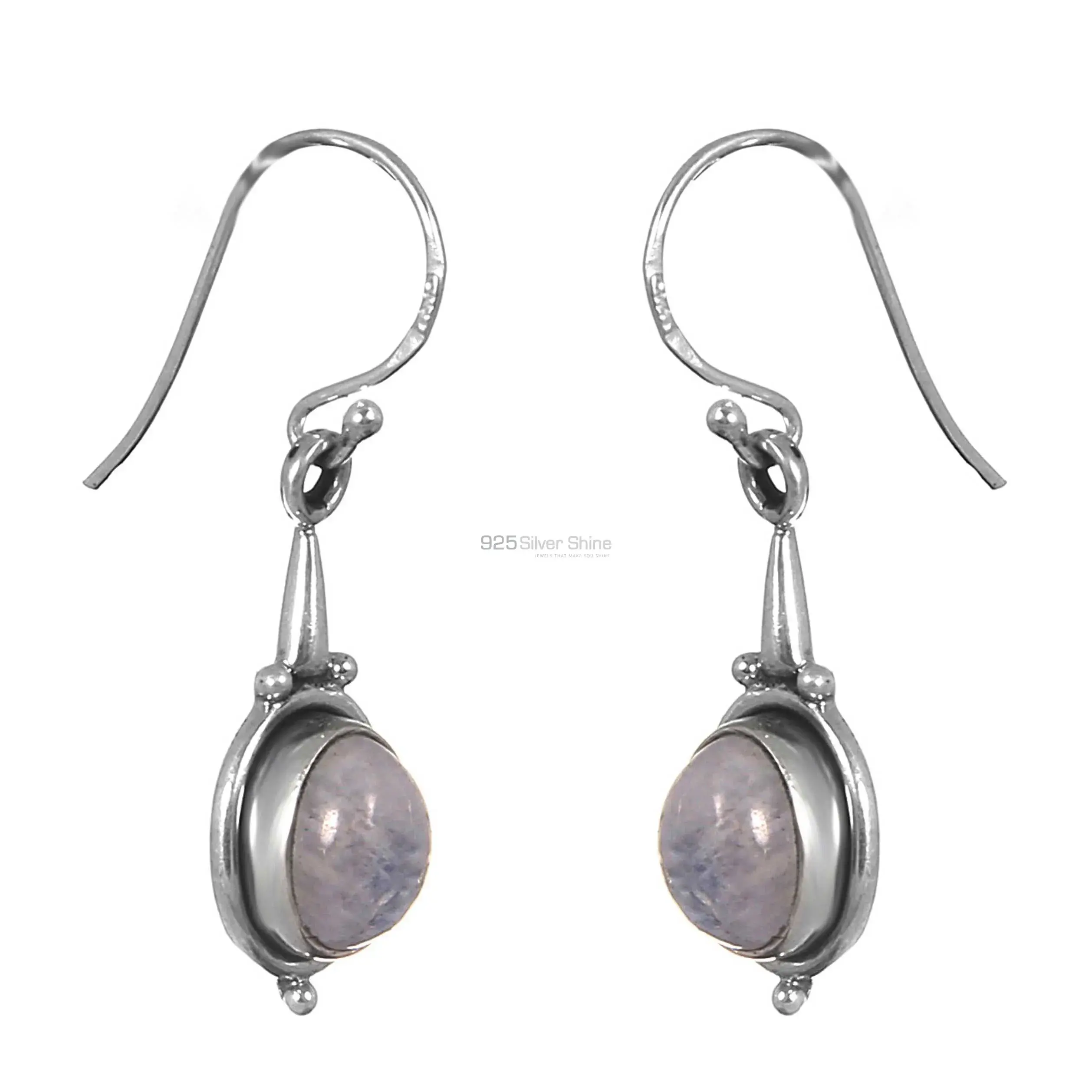 925 Sterling Silver Earring In Natural Moonstone Jewelry 925SE157_2