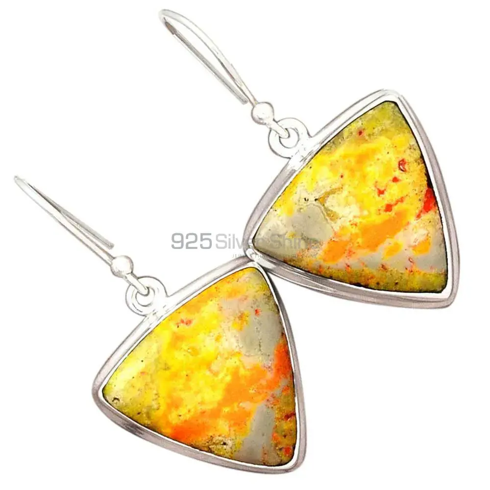 925 Sterling Silver Earrings In Genuine Bumble Bee Gemstone 925SE2732_3