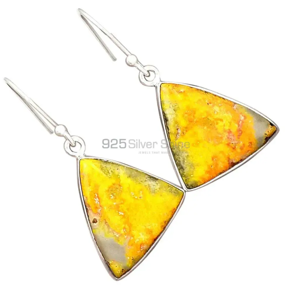 925 Sterling Silver Earrings In Genuine Bumble Bee Gemstone 925SE2732_4