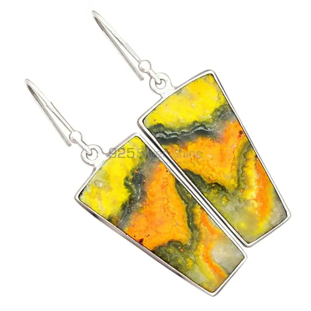 925 Sterling Silver Earrings In Genuine Bumble Bee Gemstone 925SE2732_5