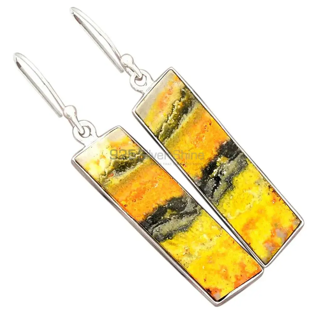 925 Sterling Silver Earrings In Genuine Bumble Bee Gemstone 925SE2732_7