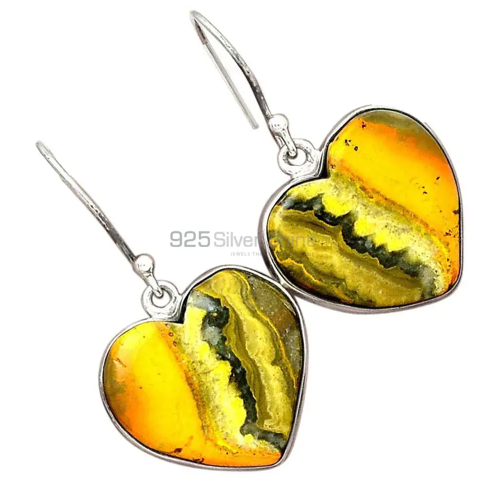 925 Sterling Silver Earrings Exporters In Genuine Bumble Bee Gemstone 925SE2732_7