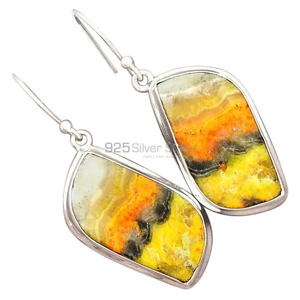 925 Sterling Silver Earrings Exporters In Genuine Bumble Bee Gemstone 925SE2732_8