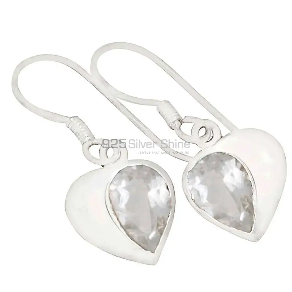 925 Sterling Silver Earrings In Natural Crystal Gemstone 925SE563