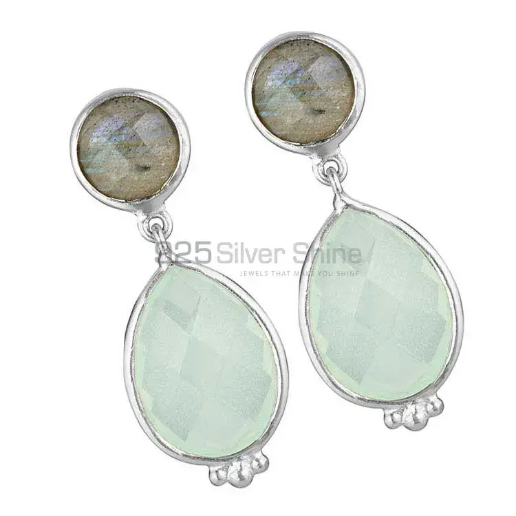925 Sterling Silver Earrings Exporters In Natural Multi Gemstone 925SE1861_0