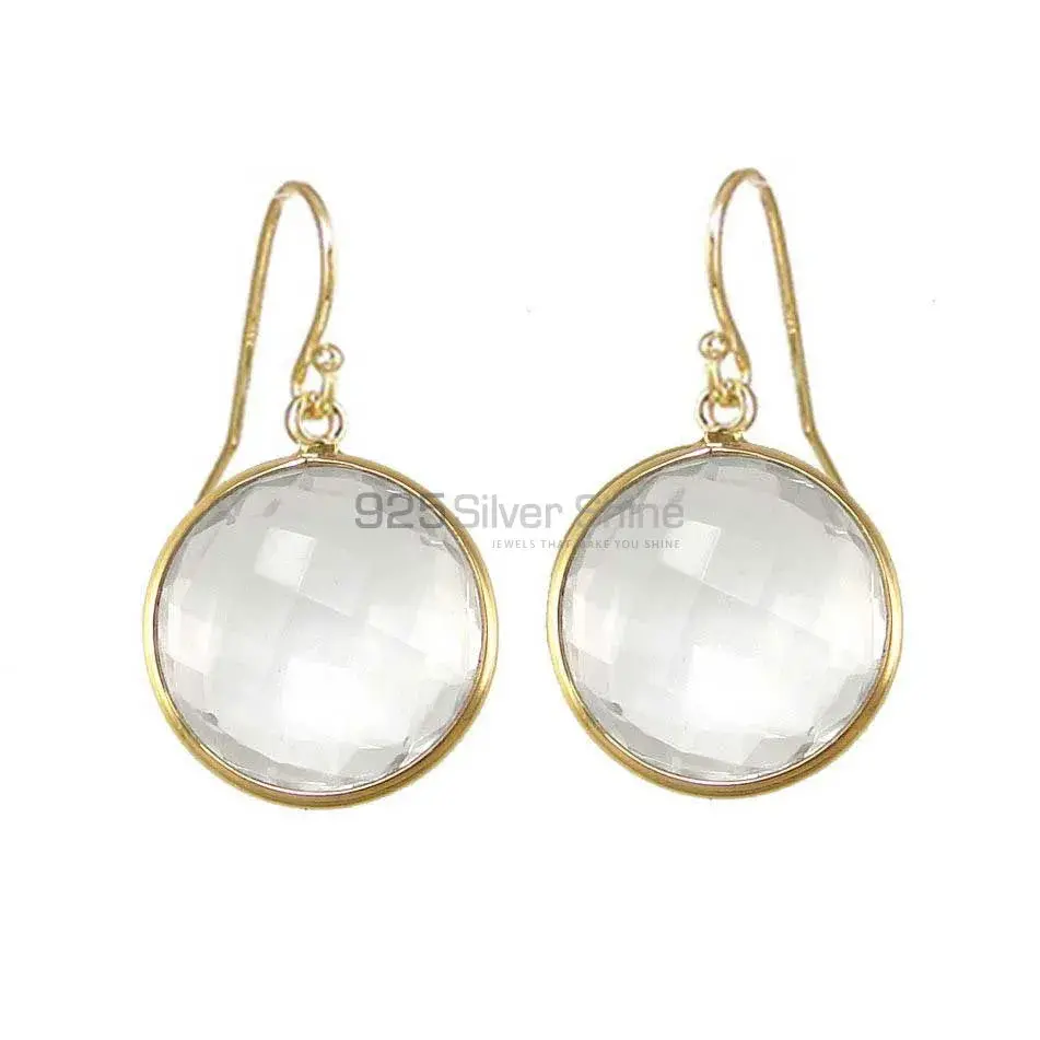 925 Sterling Silver Earrings In Semi Precious Crystal Gemstone 925SE1941_0