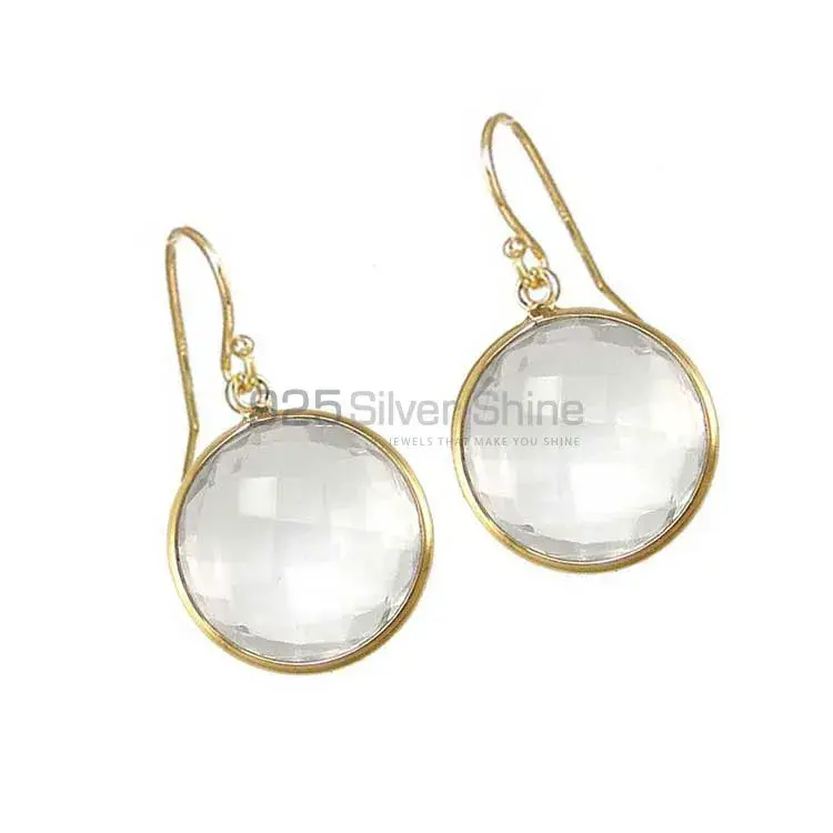 925 Sterling Silver Earrings In Semi Precious Crystal Gemstone 925SE1941_1