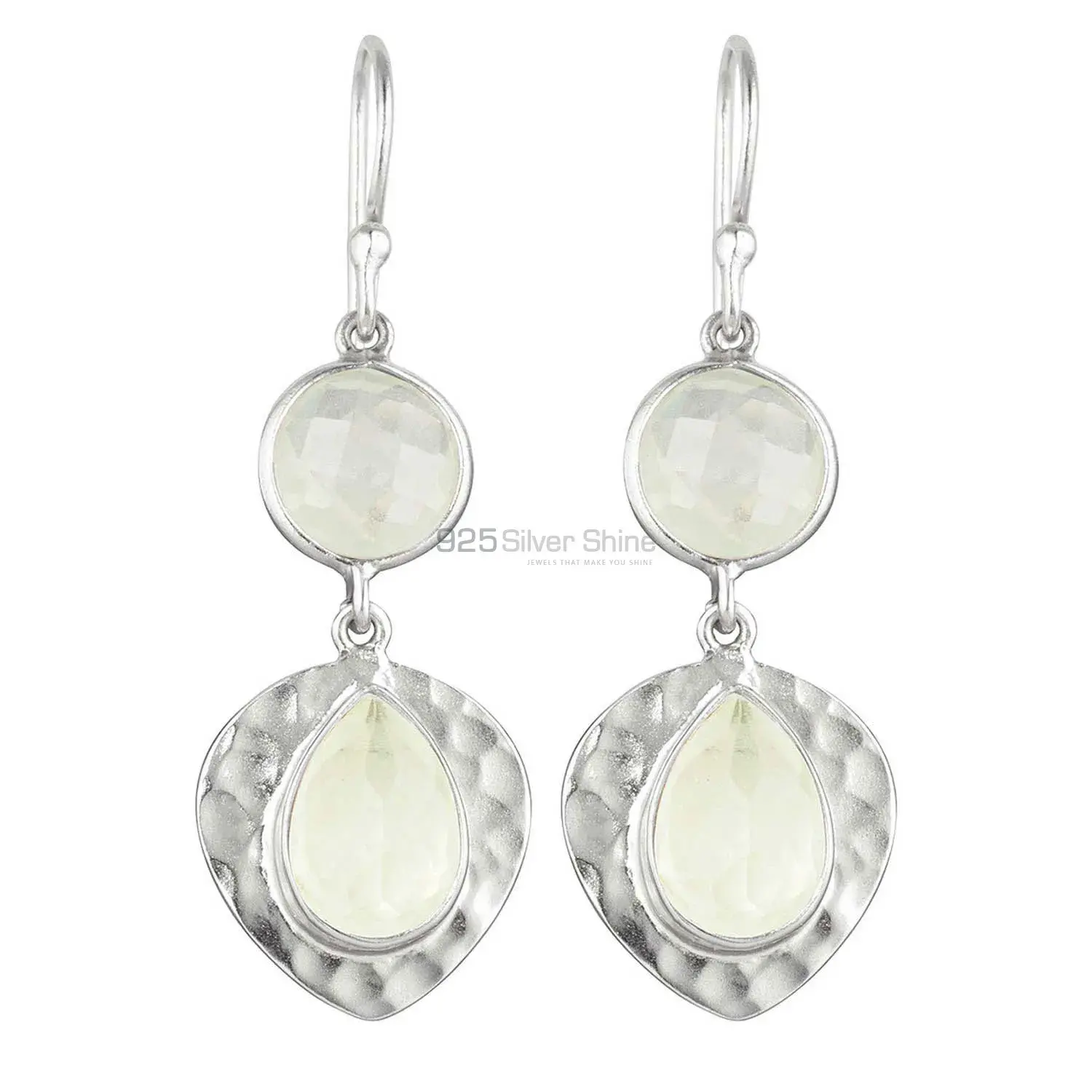 925 Sterling Silver Earrings In Semi Precious Crystal Gemstone 925SE1835