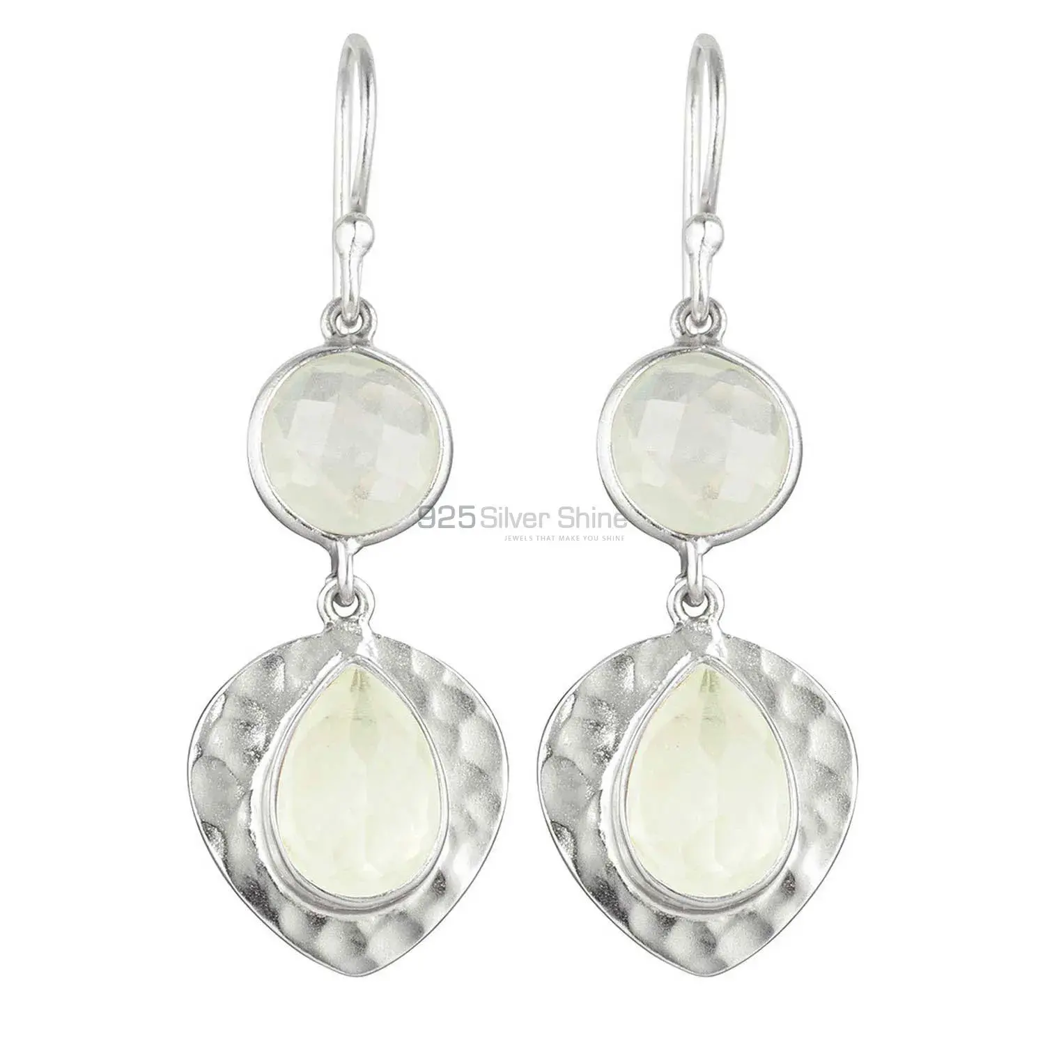 925 Sterling Silver Earrings In Semi Precious Crystal Gemstone 925SE1835_0