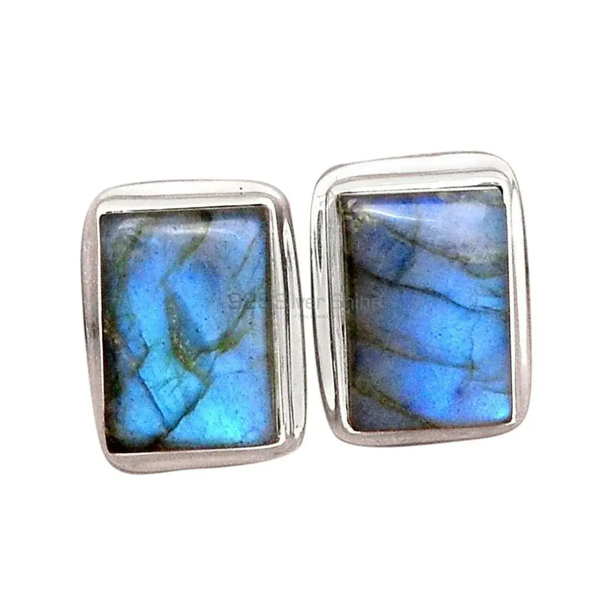 925 Sterling Silver Earrings In Semi Precious Labradorite Gemstone 925SE2252