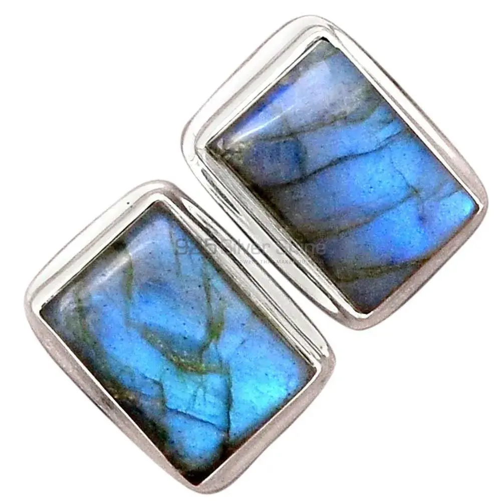 925 Sterling Silver Earrings In Semi Precious Labradorite Gemstone 925SE2252_1