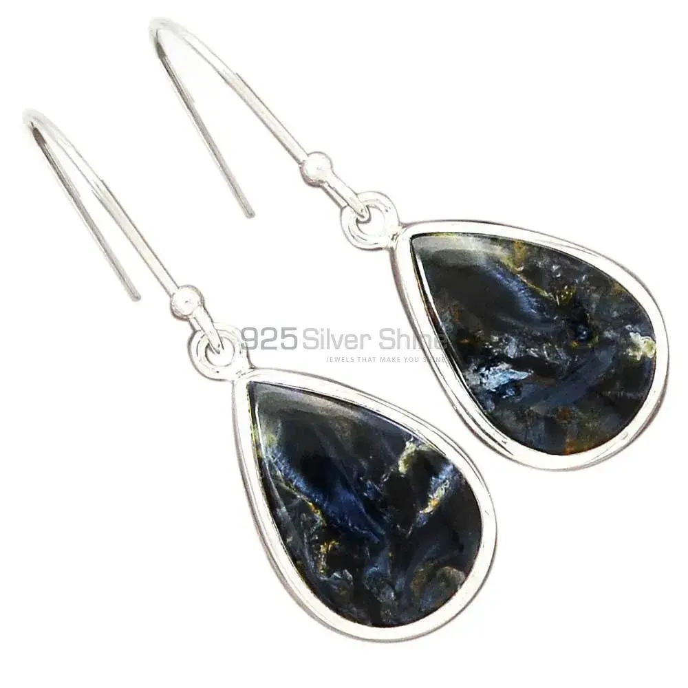 925 Sterling Silver Earrings Manufacturer In Genuine Pietersite Gemstone 925SE2362_5