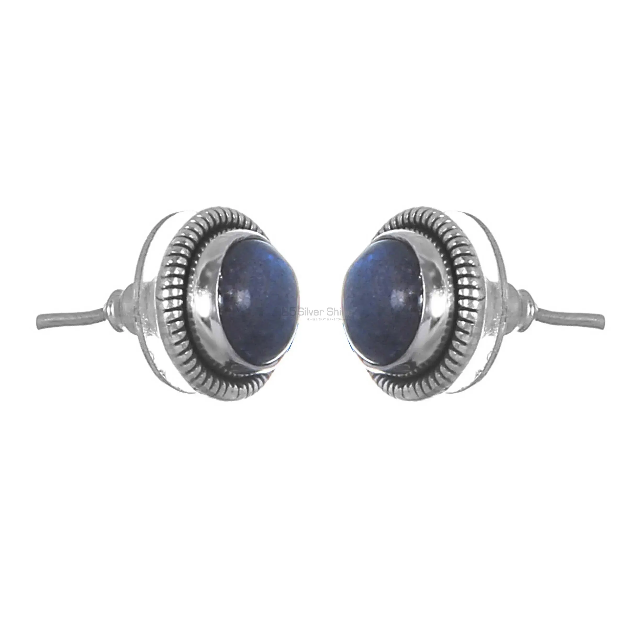 925 Sterling Silver Earrings In Semi Precious Labradorite Gemstone 925SE251_2