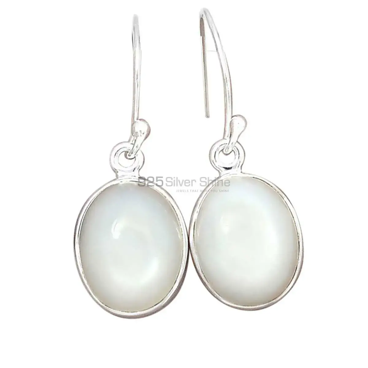 925 Sterling Silver Earrings Manufacturer In Semi Precious Mother Of Pearl Gemstone 925SE2361