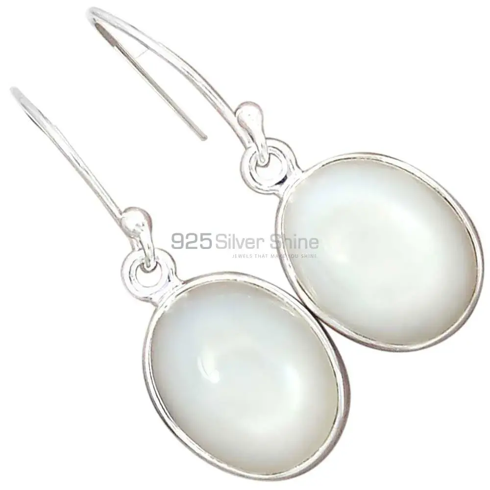 925 Sterling Silver Earrings Manufacturer In Semi Precious Mother Of Pearl Gemstone 925SE2361_1