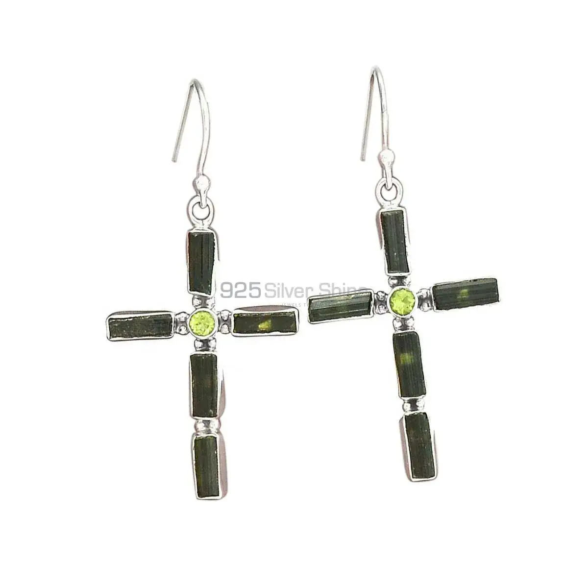 925 Sterling Silver Earrings In Semi Precious Multi Gemstone 925SE2837
