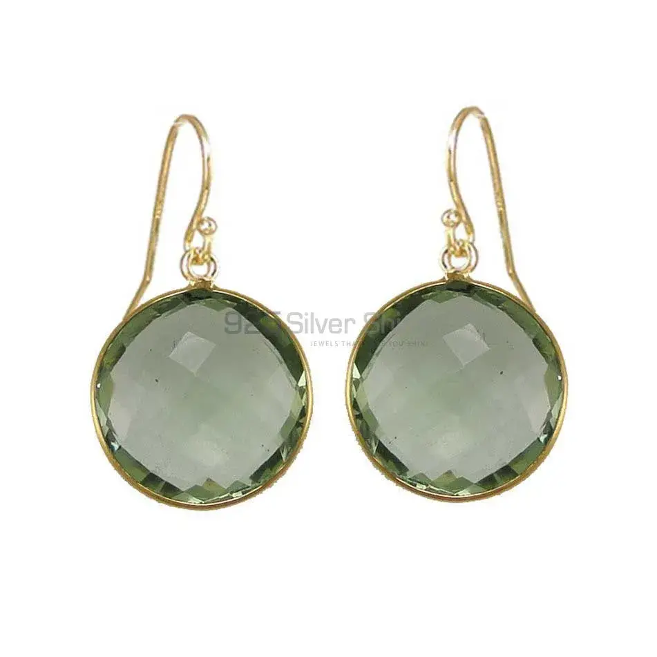 925 Sterling Silver Earrings In Semi Precious Smoky Quartz Gemstone 925SE1944_0