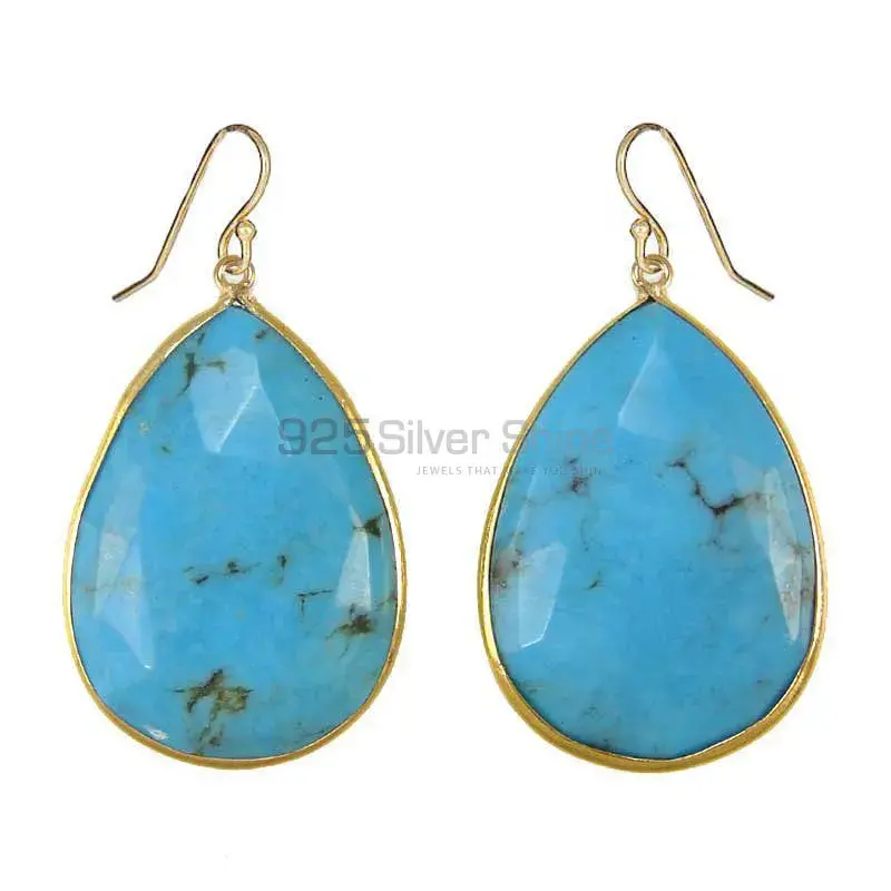 925 Sterling Silver Earrings Wholesaler In Genuine Turquoise Gemstone 925SE1936