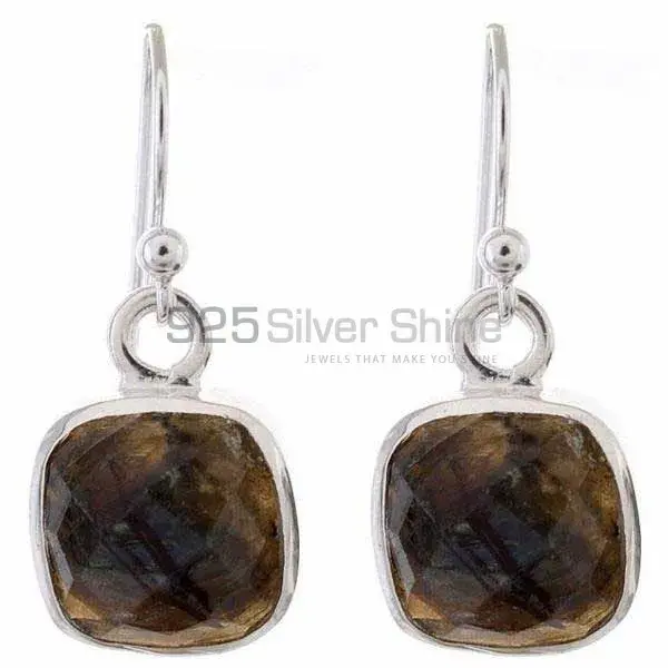 925 Sterling Silver Earrings In Natural Labradorite Gemstone 925SE1180_0
