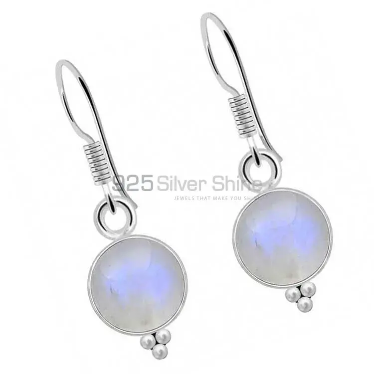 925 Sterling Silver Earrings Wholesaler In Natural Rainbow Moonstone 925SE2013_0