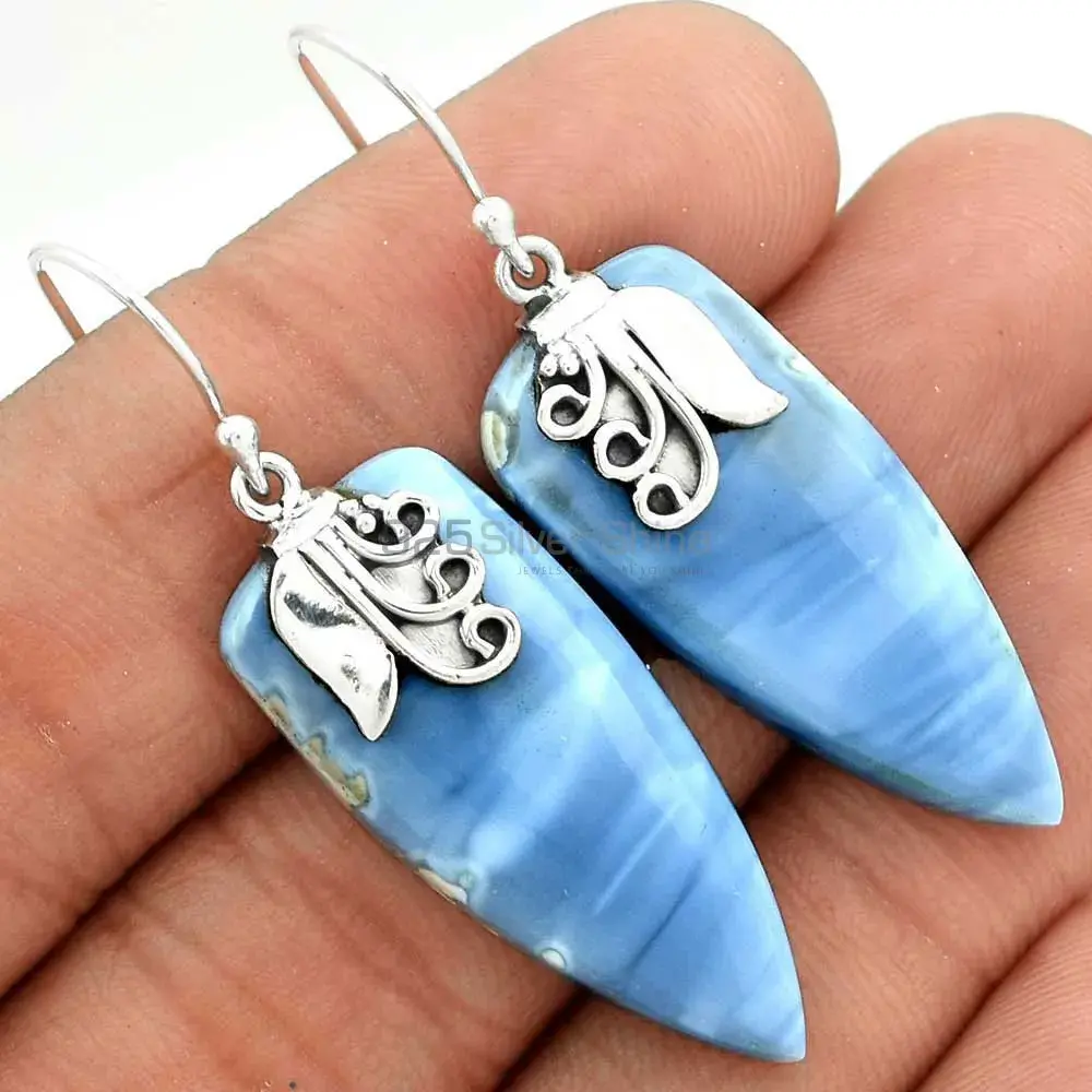 925 Sterling Silver Earrings In Semi Precious Agate Gemstone 925SE2510_2