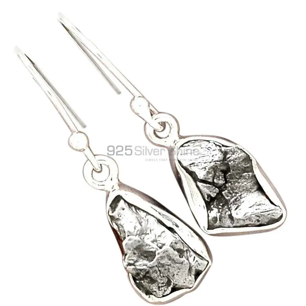 925 Sterling Silver Earrings In Semi Precious Pyrite Gemstone 925SE2273_2