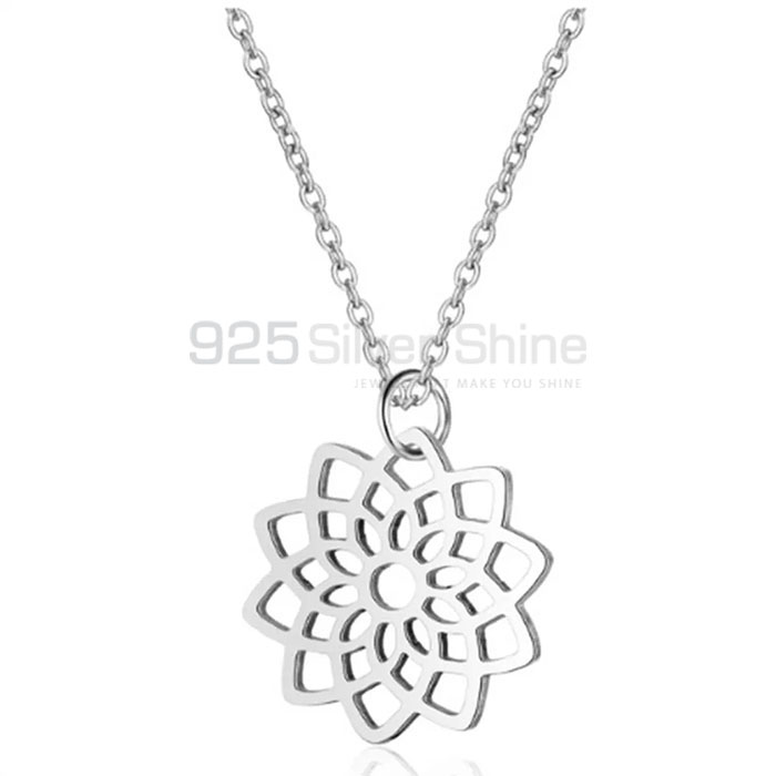 925 Sterling Silver Exclusive Geometric Necklace Jewelry GMMN295